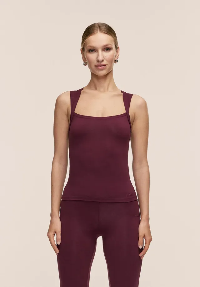 Casall Sublime Studio Tank canotta Cherry Moon cotone
