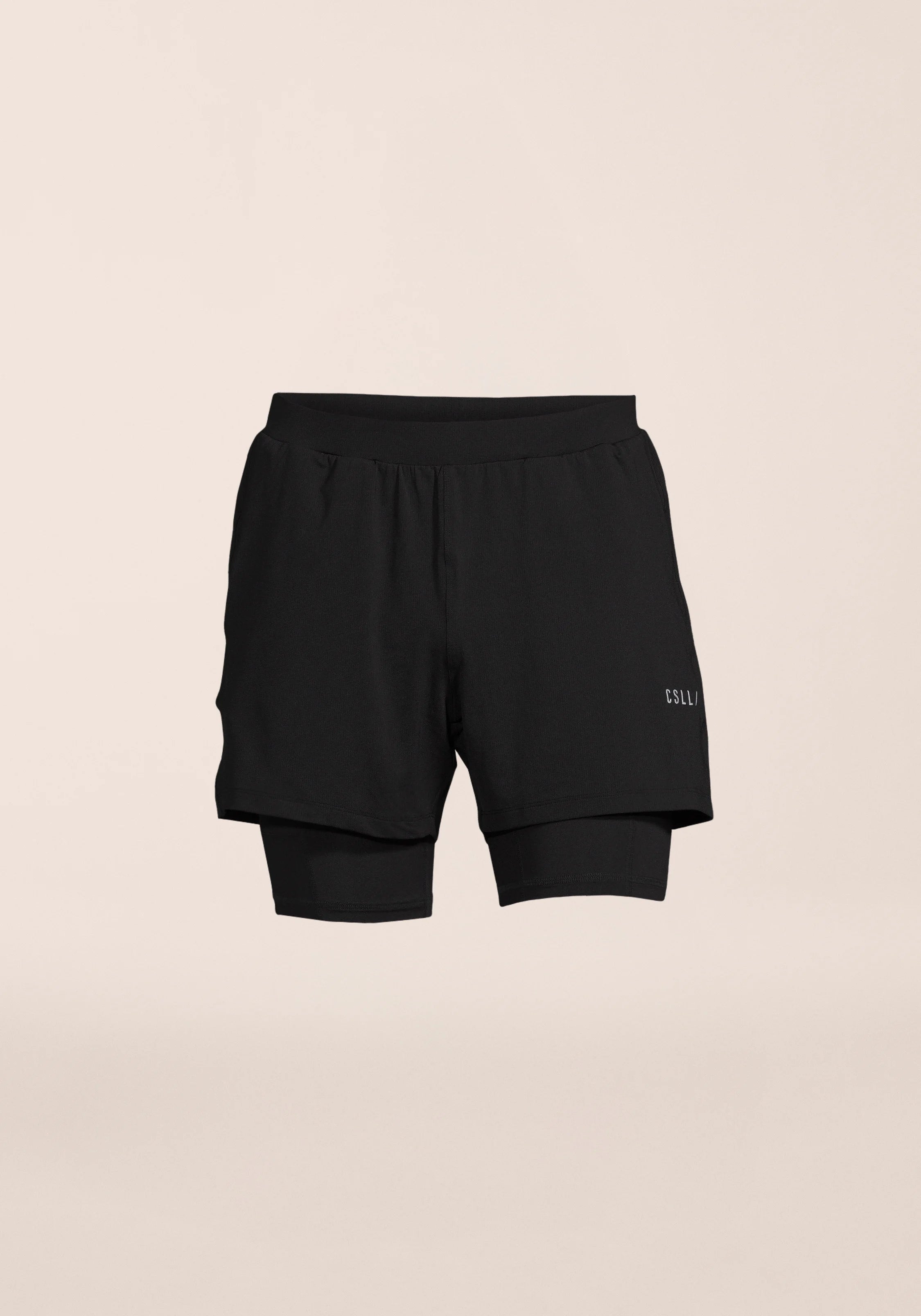 Casall Double Layer pantaloncini uomo nero traspirante