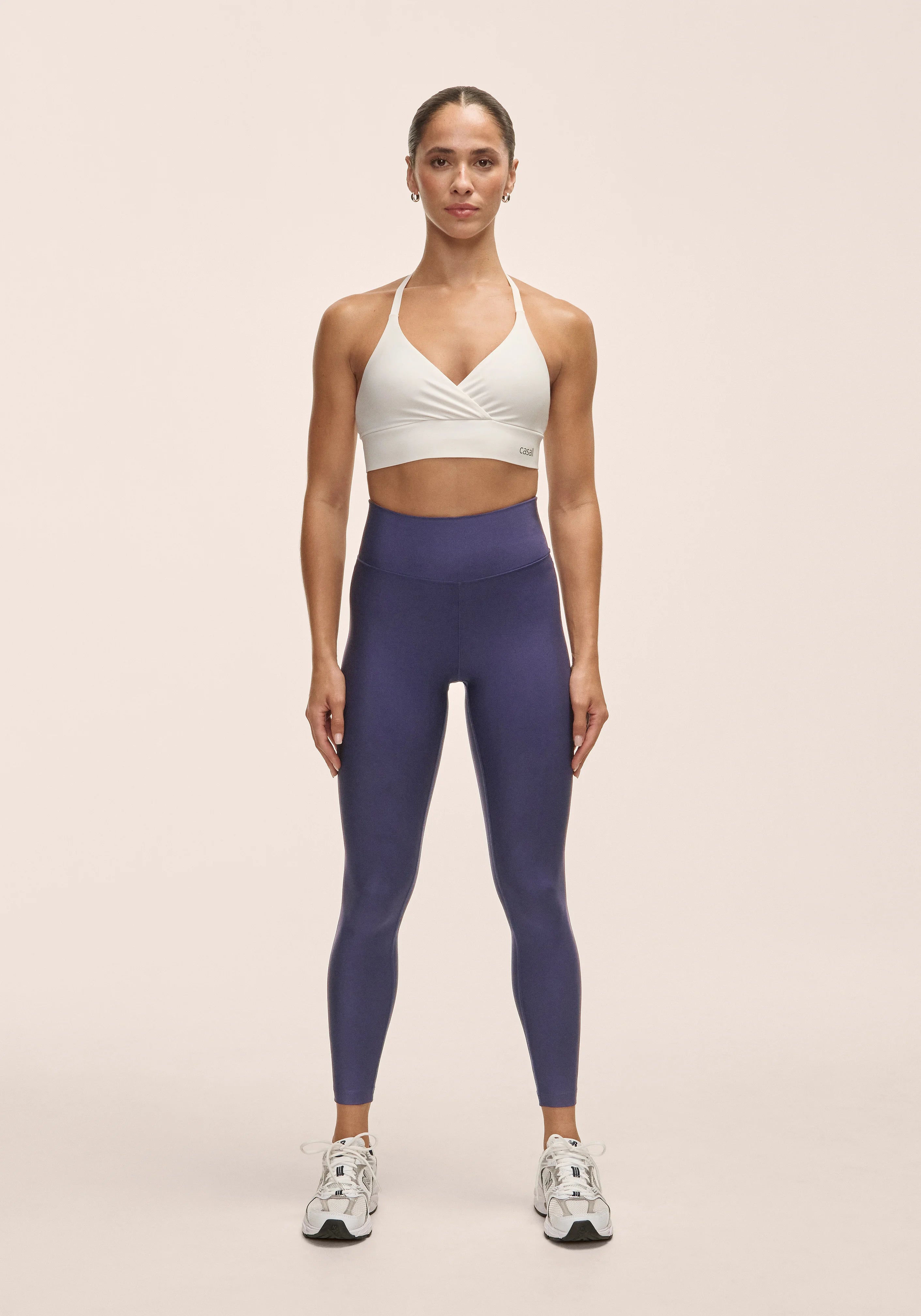 Casall Graphic High Waist Tights leggings Purple Eclipse
