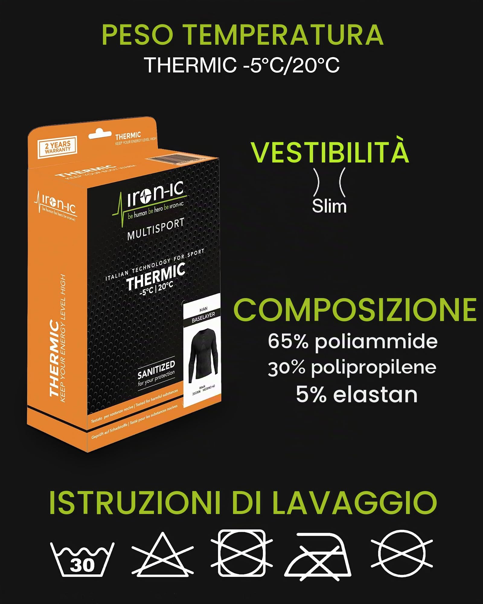 Iron-Ic Thermic 201664 maglia manica lunga uomo antivento