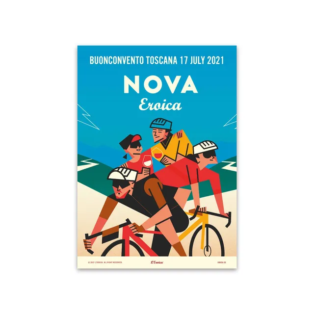 L'Eroica Buonconvento 2021 poster illustrazione ufficiale