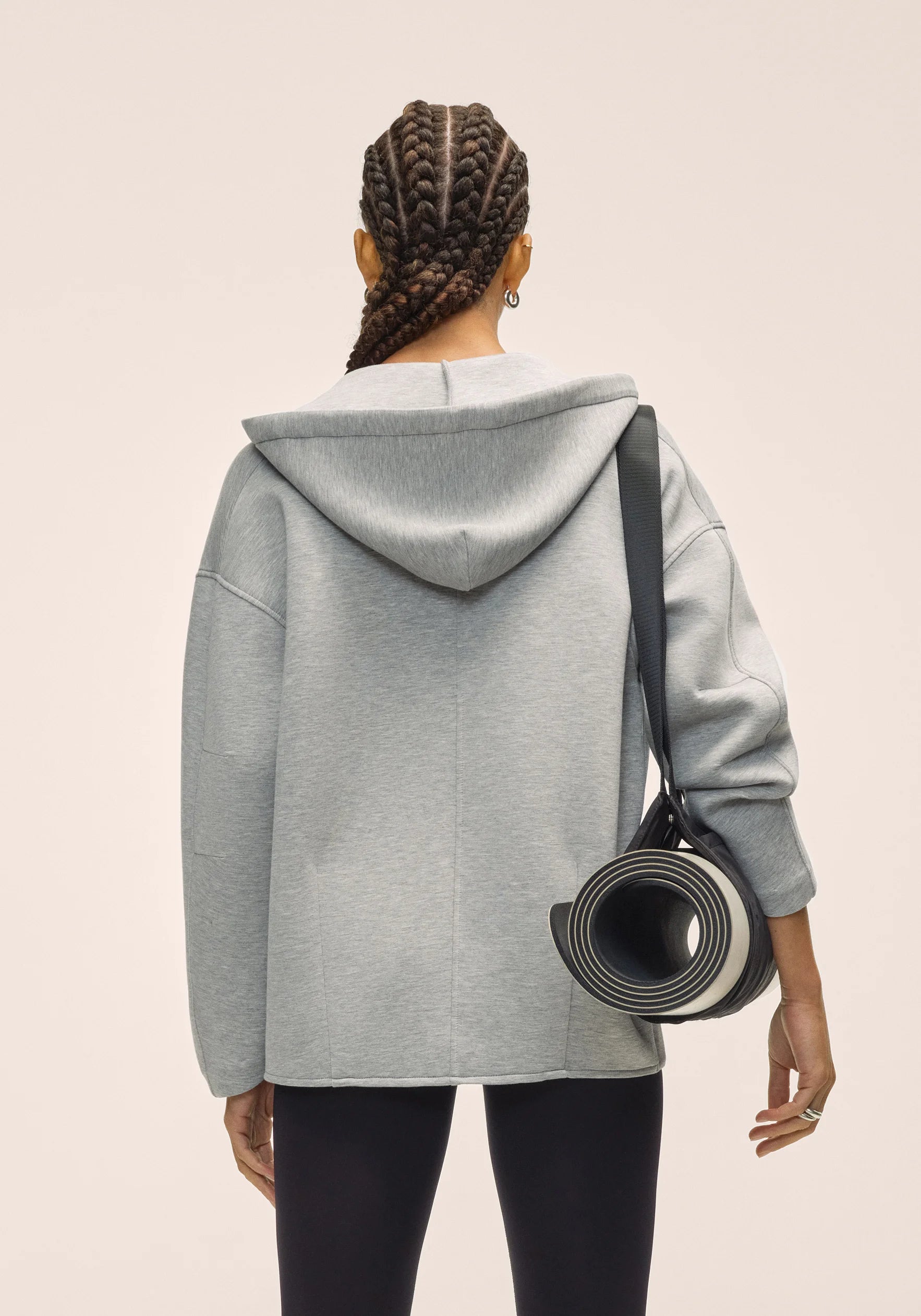 Casall Yoga Mat Carrier borsa tappetino yoga nera riciclata
