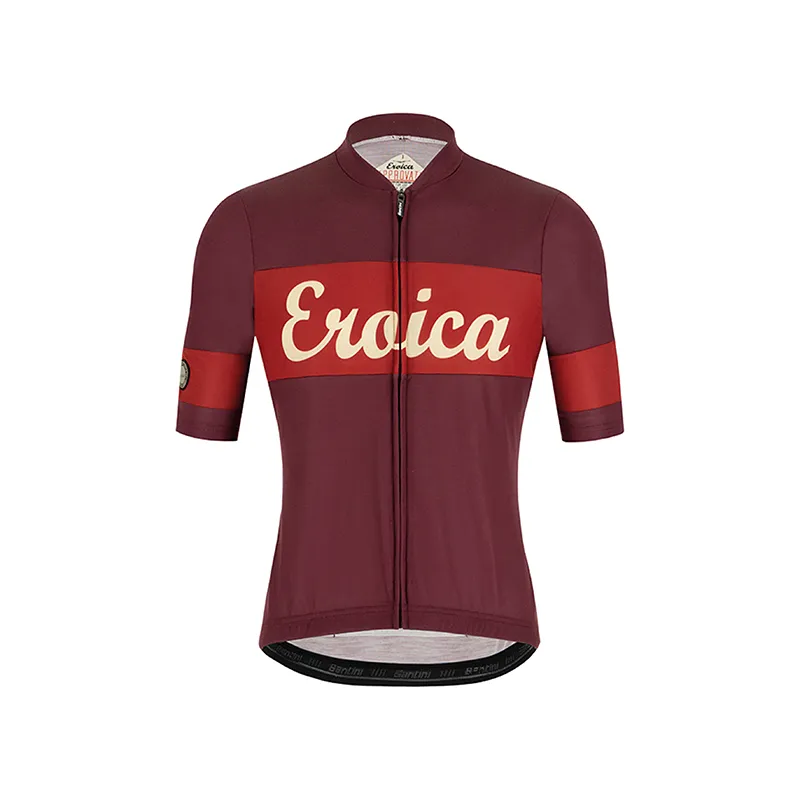 L'Eroica Ruby maglia ciclismo lana bordeaux