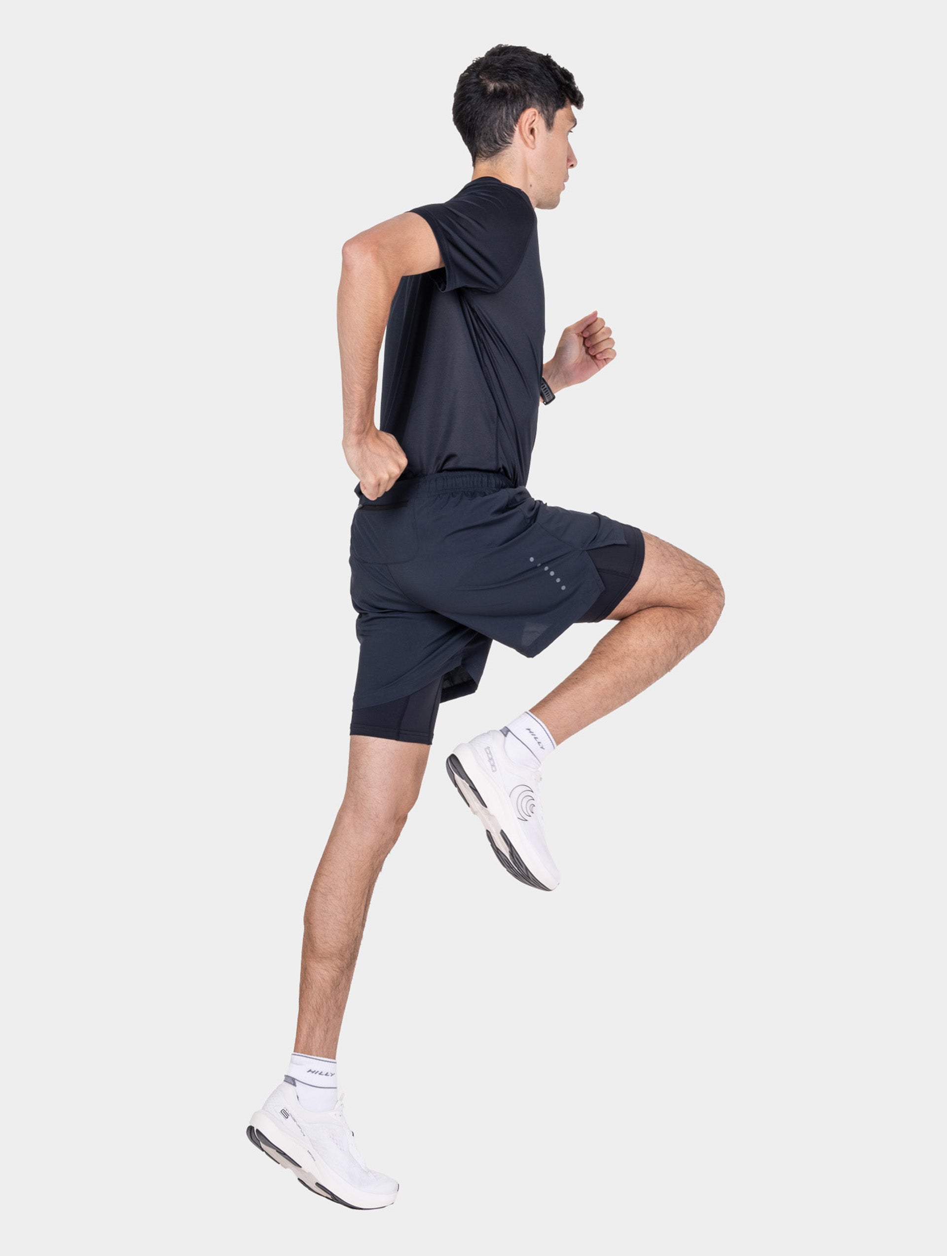 Ronhill Core Twin Short pantaloncini uomo Black