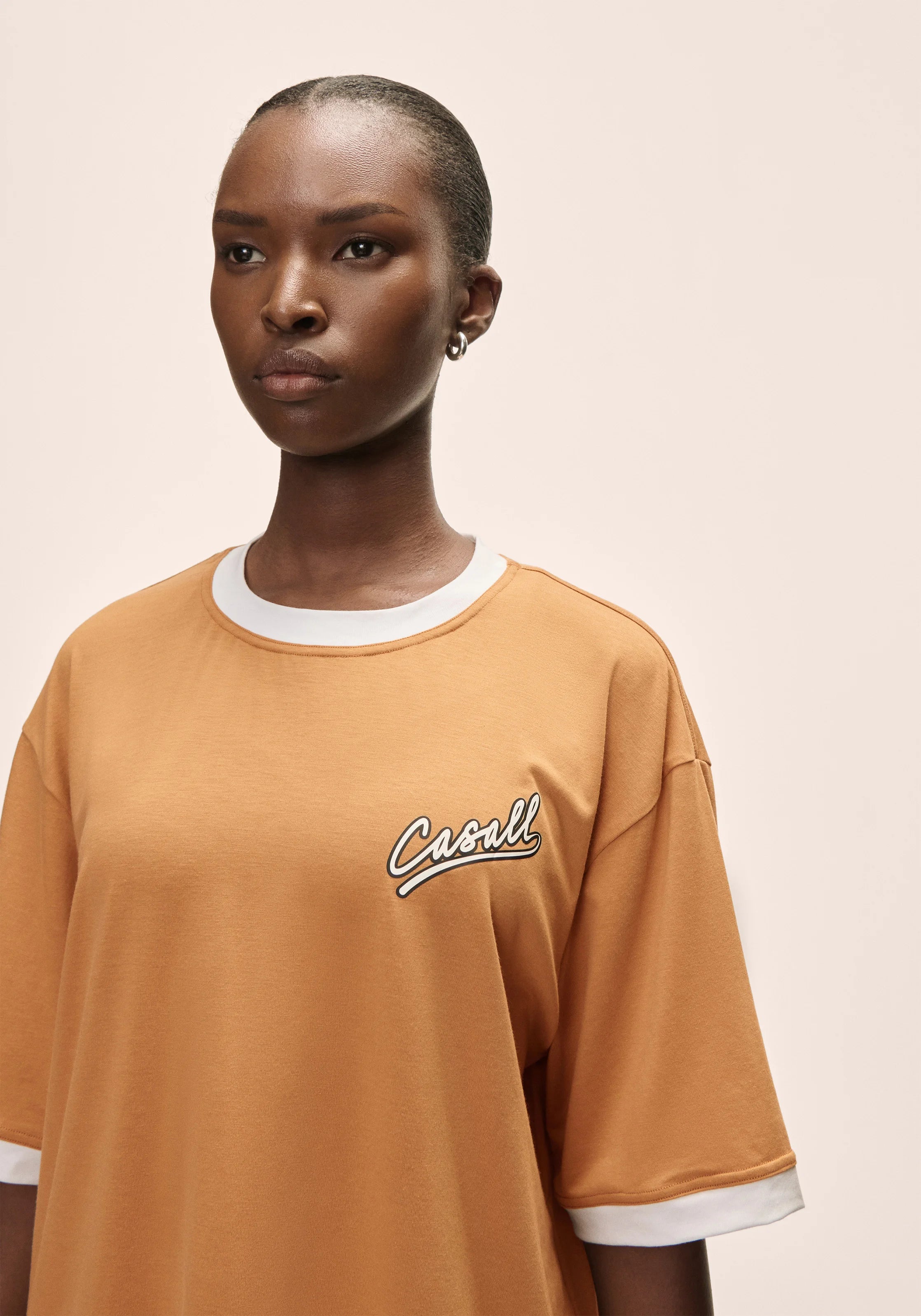 Casall Alma Oversized Tee maglietta gialla vestibilità oversize