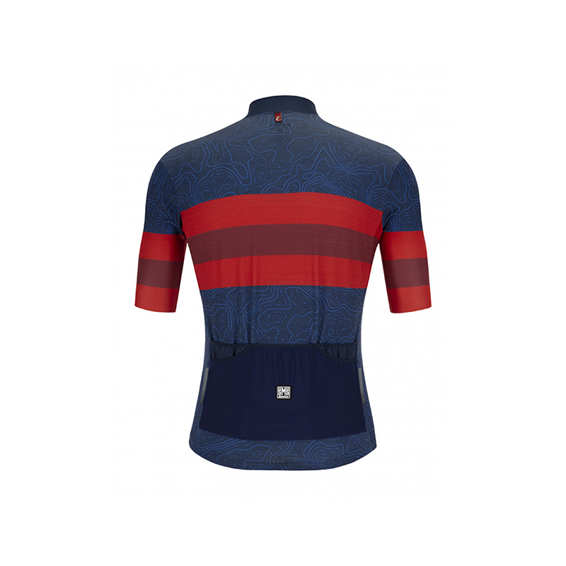 L'Eroica Arte maglia ciclismo blu nautica traspirante