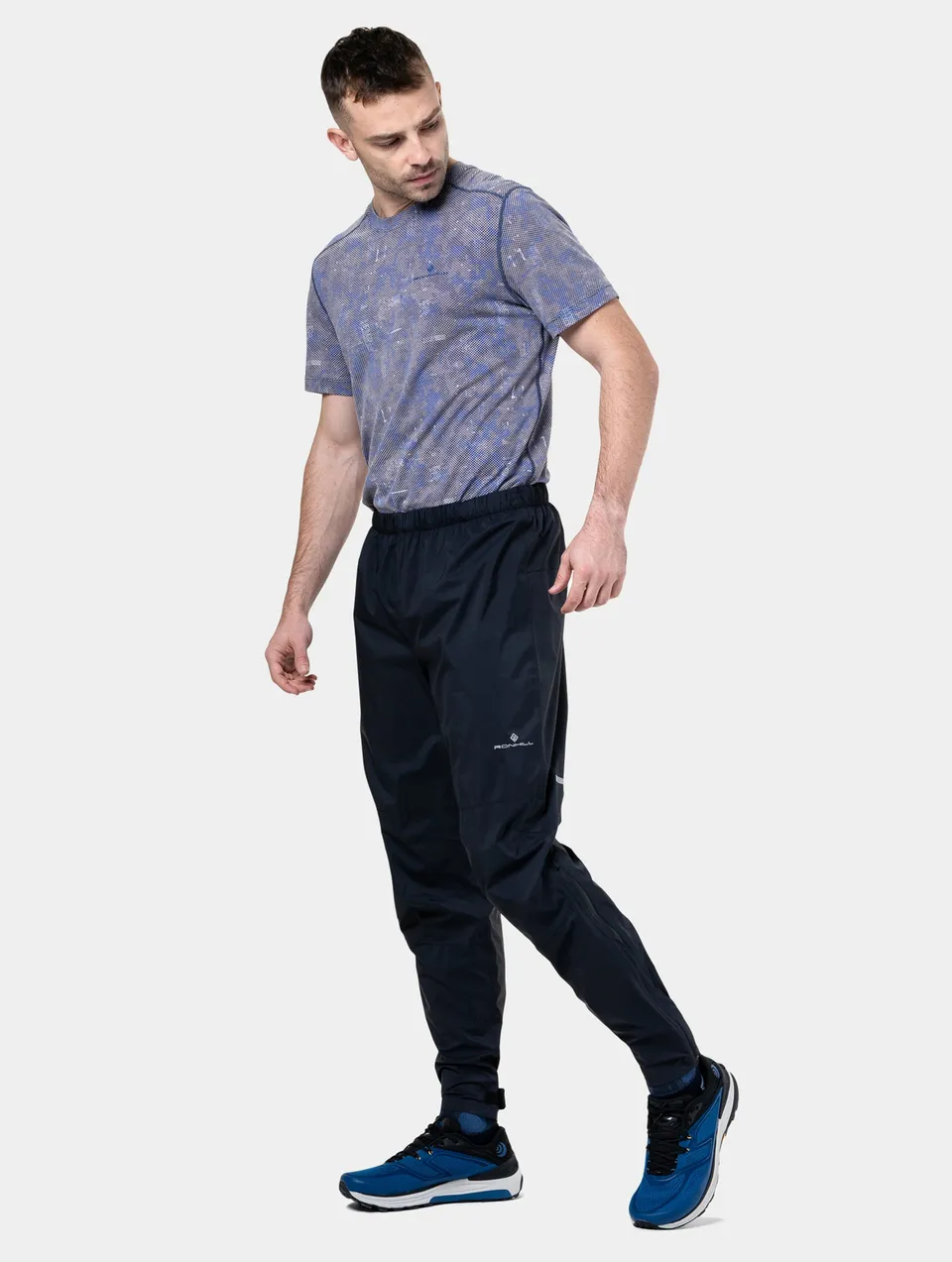 Ronhill Tech Storm pantalone running impermeabile nero