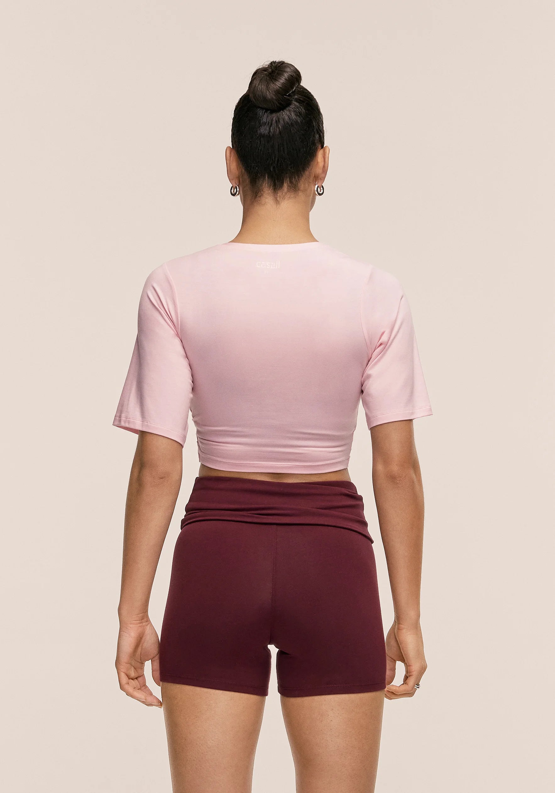 Casall Delight top sportivo rosa Tencel cropped