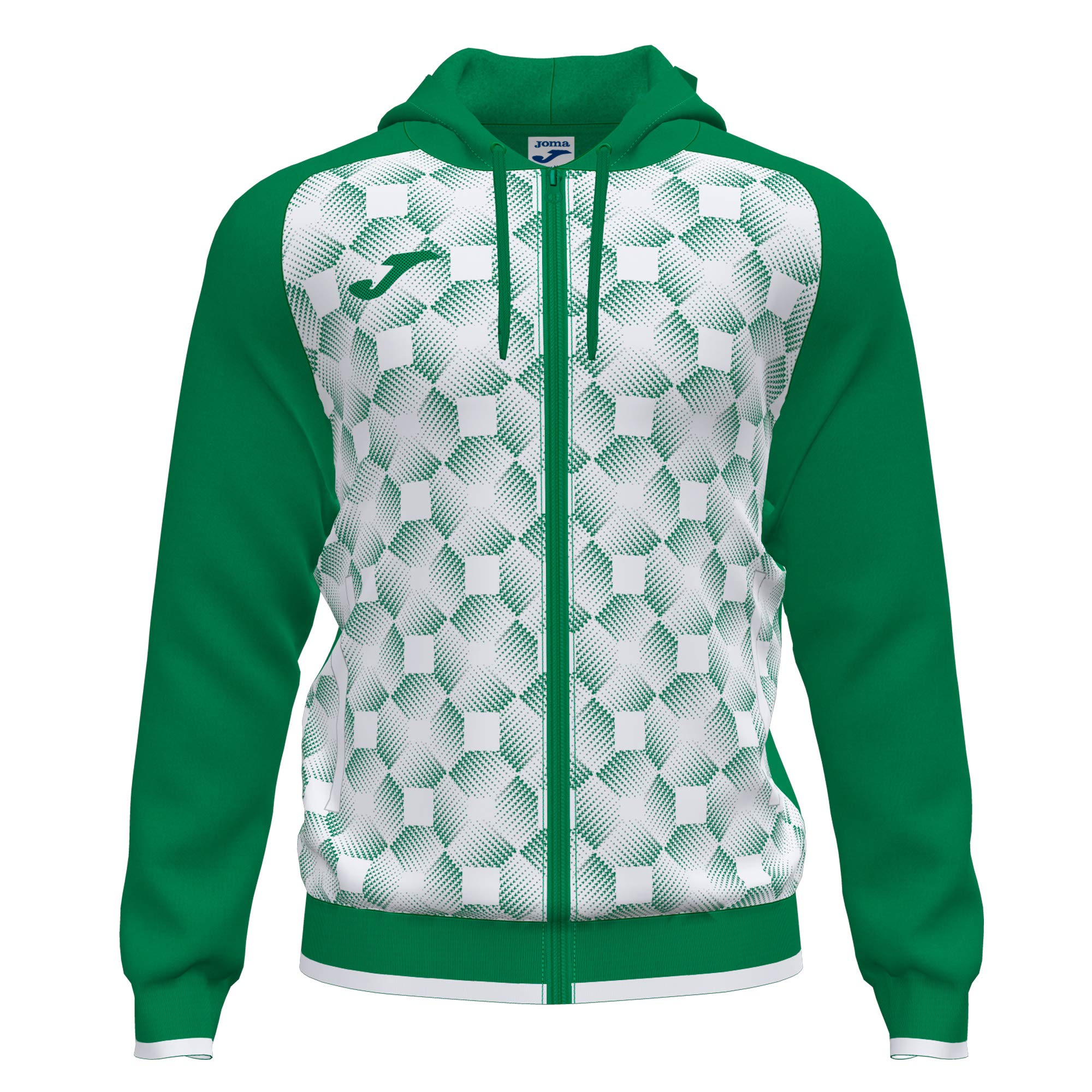 Joma Supernova III felpa uomo nero bianco con cappuccio