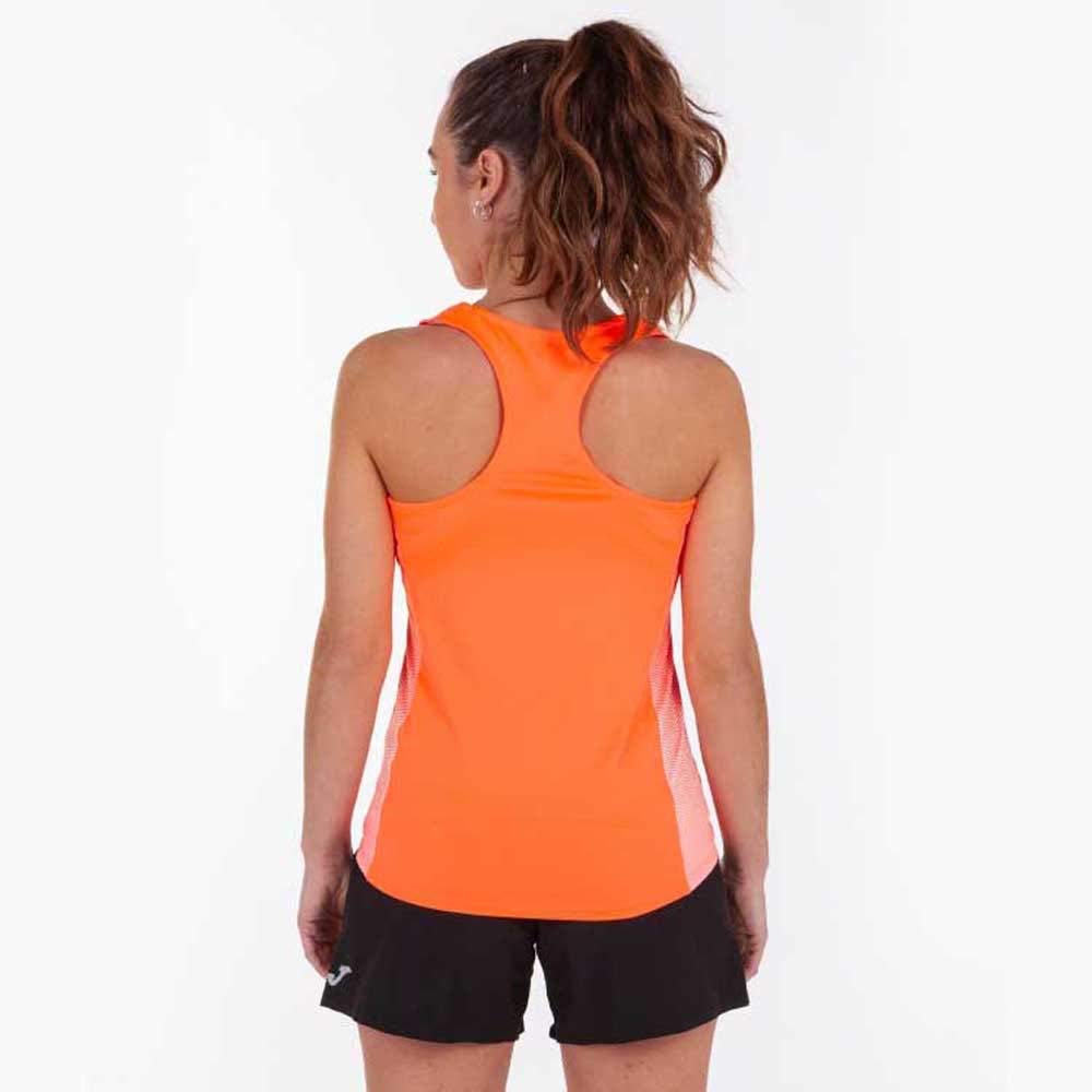 Joma Elite VII canotta corsa donna S corallo fluo