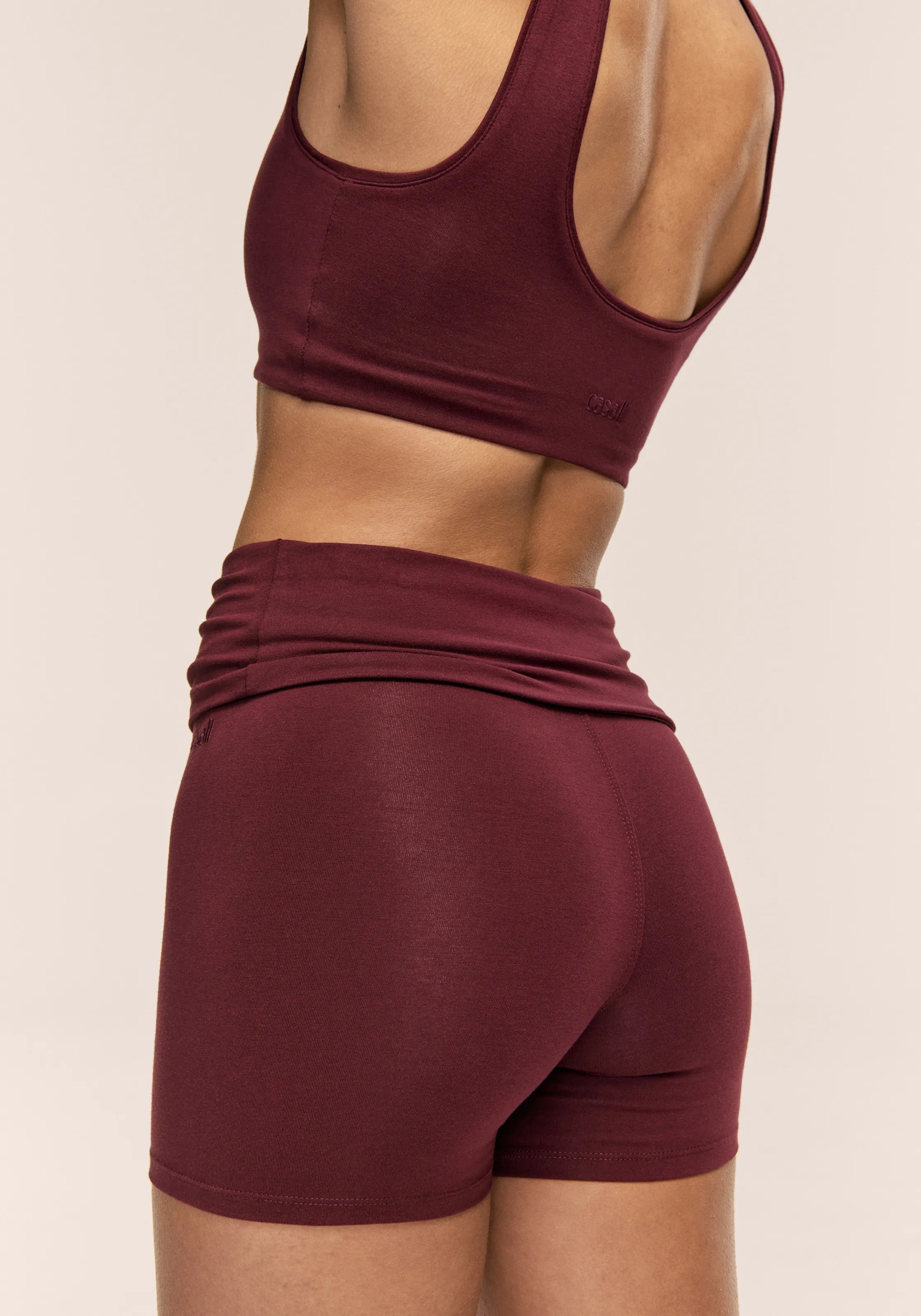 Casall Sublime Folded Hotpants Shorts Cherry Moon