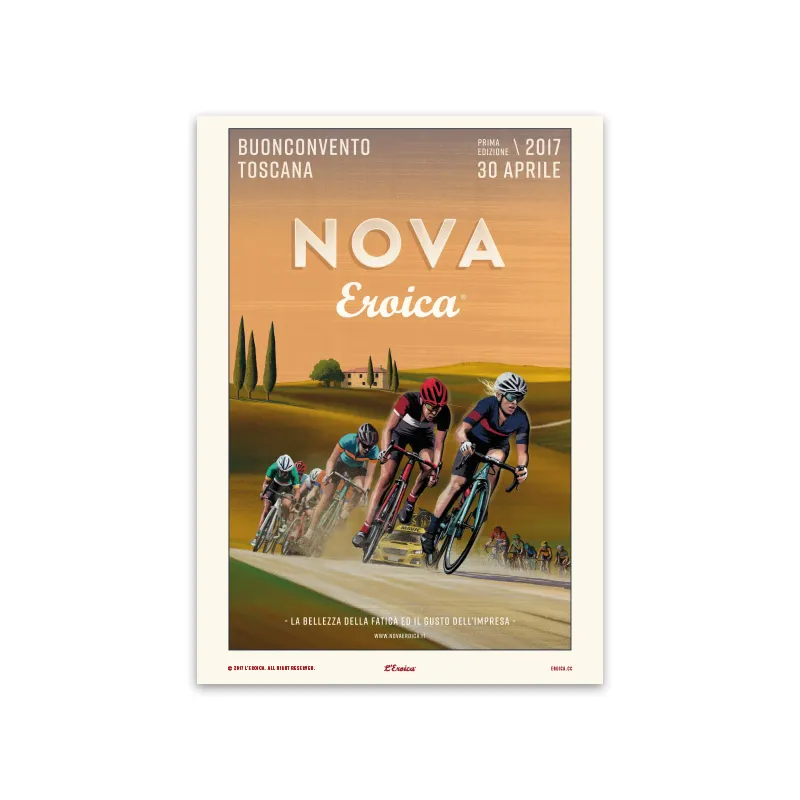 L'Eroica Buonconvento 2017 poster illustrazione ufficiale