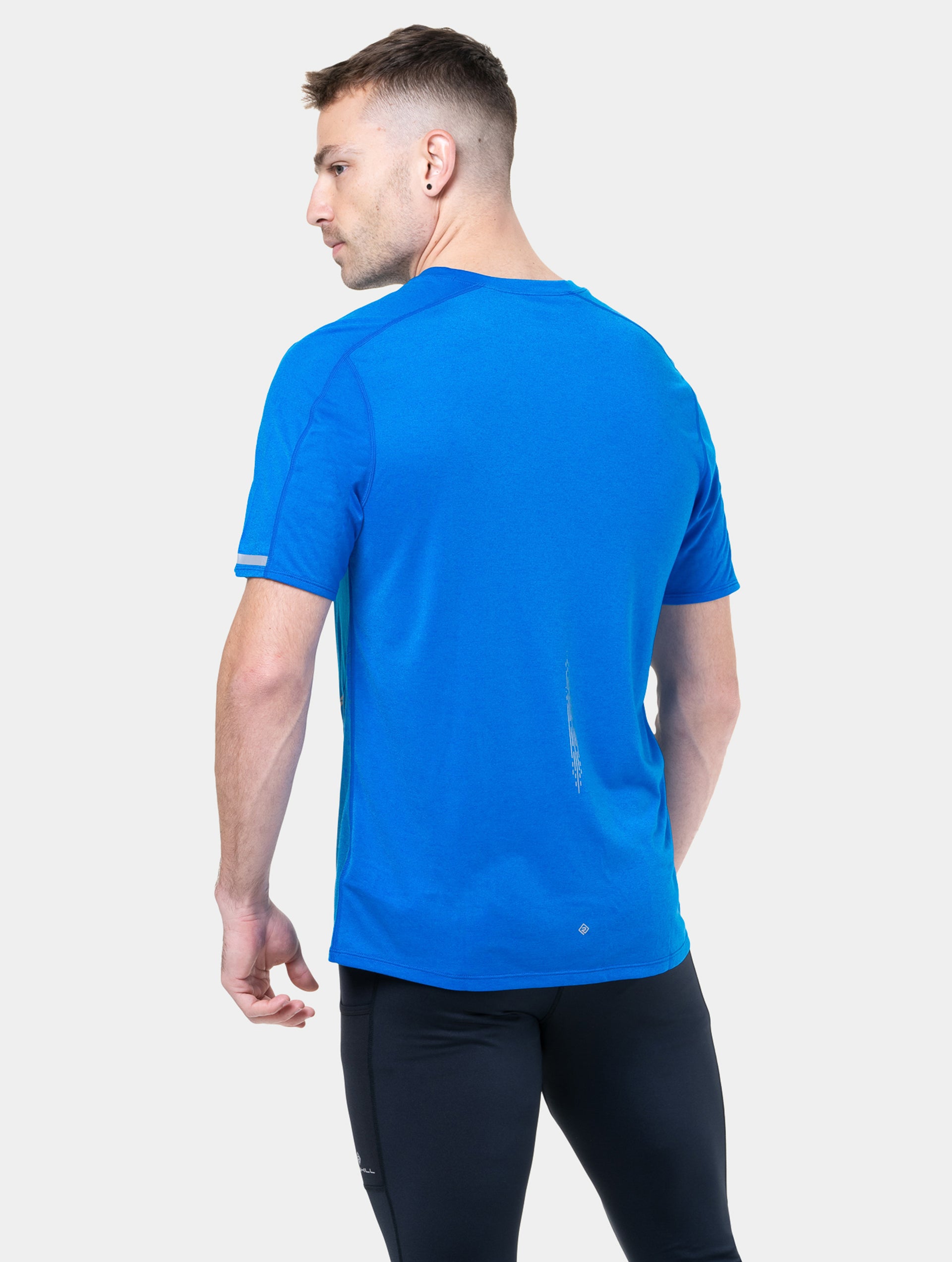 Ronhill Tech Reflect T-Shirt Running Uomo Blu Riflettente
