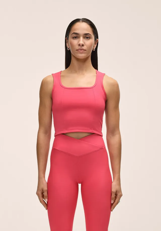 Casall Edge Crop Top crop top rosa vestibilità regolare