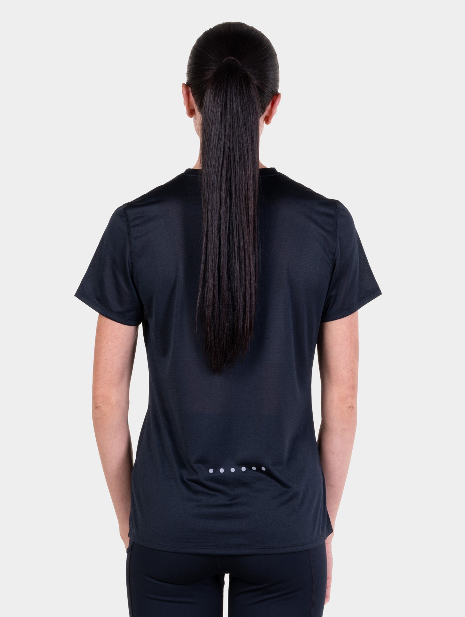 Ronhill Core maglia running manica corta donna Nero traspirante
