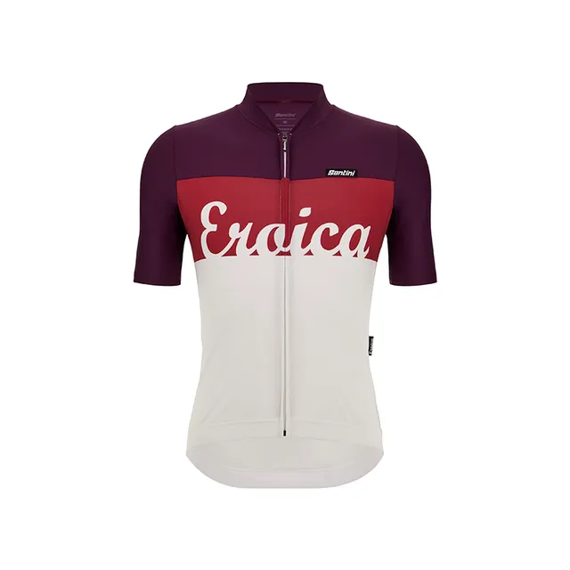 L'Eroica Brina maglia ciclismo bordeaux traspirante
