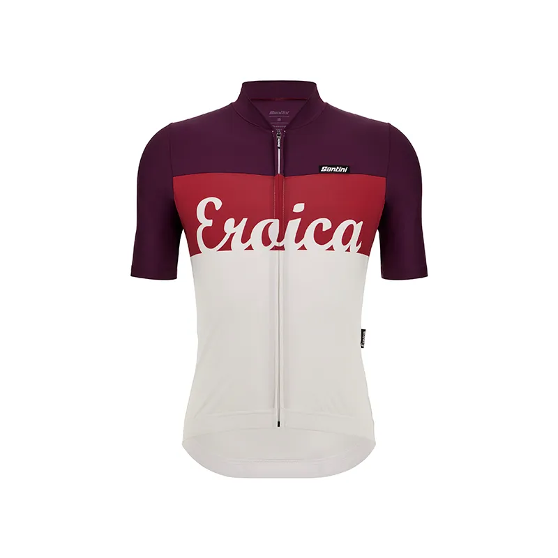 L'Eroica Brina maglia ciclismo bordeaux traspirante