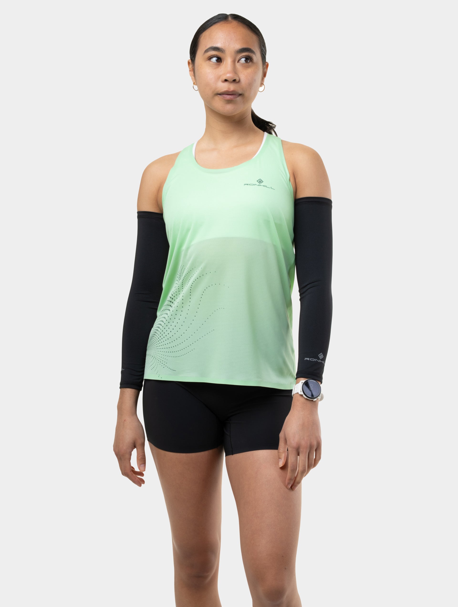 Ronhill Race manicotti running neri elasticizzati